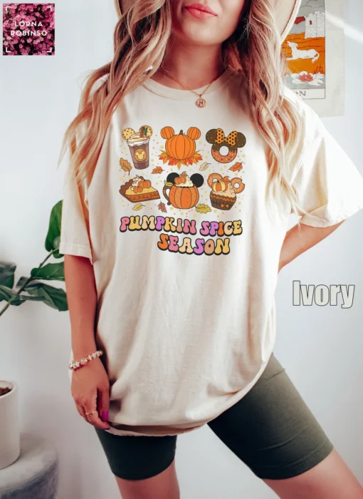 Mickey Pumpkin Spice Season Comfort Colors Tee Shirt