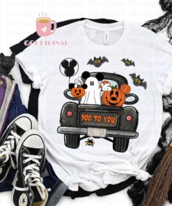 Mickey ghost and pumpkin Boo to you Halloween T-shirt