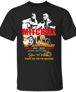 Mitchell 80th anniversary 1943 2023 thank you for the memories signature Tee shirt
