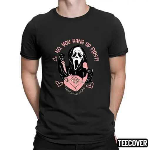No You Hang Up Ghost Face Tee Shirt