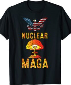 Nuclear Maga America Trump USA Eagle Flag Tee Shirt