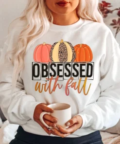 Obsessed with Fall Halloween T-Shirt