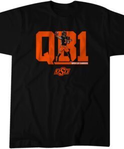 Oklahoma State Football: Spencer Sanders QB1 Tee Shirt