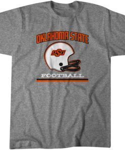 Oklahoma State: Vintage Football Helmet Tee Shirt