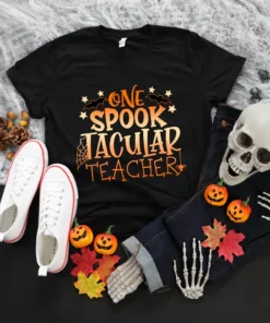 One Spook Tacular Teacher Trick or Teach Halloween Tee Shirt
