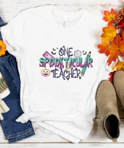 One Spooktacular Teacher Halloween Tee Shirt