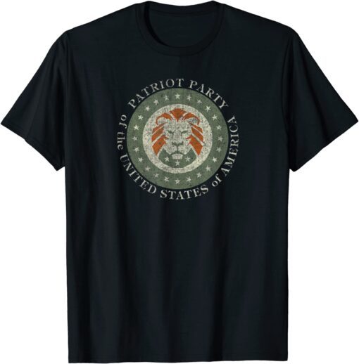 Patriot Party of USA - Trump 2024 Election, Army Green Lion T-Shirt