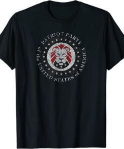 Patriot Party of USA - Trump 2024 Presidential Election Lion Tee Shirt