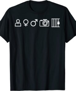 Person Woman Man Camera Prison Trump Meme Tee Shirt