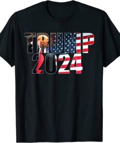 President Trump American Flag Trump 2024 T-Shirt