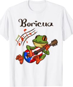 Puerto Rico Coqui Frog Puerto Rican Music Graphic Tee Shirt