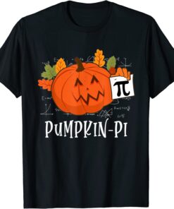 Pumpkin Pi Halloween Costume Math Day Orange Tee Shirt