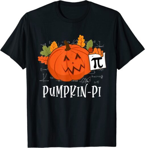 Pumpkin Pi Halloween Costume Math Day Orange Tee Shirt