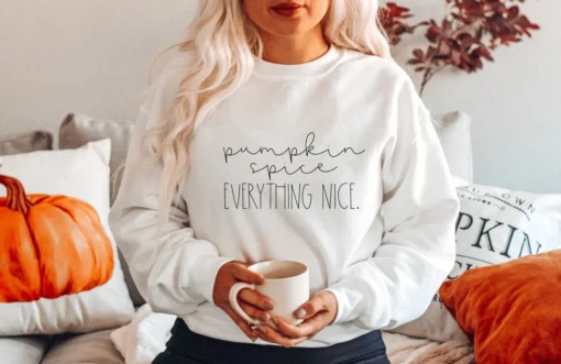 Pumpkin Spice Everything Nice Halloween Tee Shirt