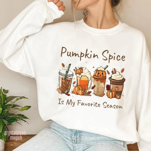 Pumpkin Spice Is My Favorite Season Halloween Tee Shirt