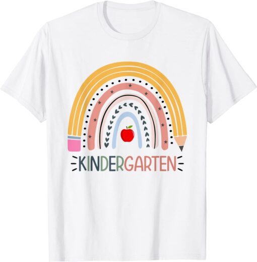 Rainbow Kindergarten Teacher Tee Shirt