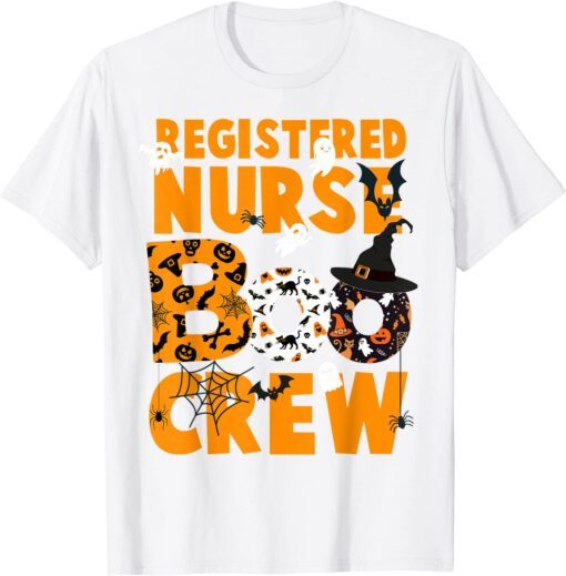 Registered Nurse Boo Crew Halloween Tee Shirt