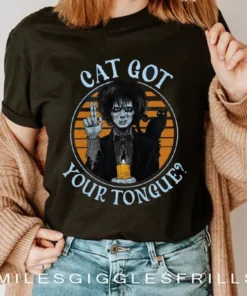 Retro Billy Butcherson Cat Got Your Tongue Halloween Tee Shirt