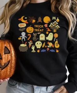 Retro Halloween Theme Tee Shirt