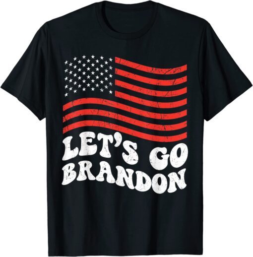 Retro Let's Go Brandon Groovy Lets Go Brandon Tee Shirt