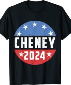 Retro USA Flag Liz Cheney 2024 USA Election Tee Shirt