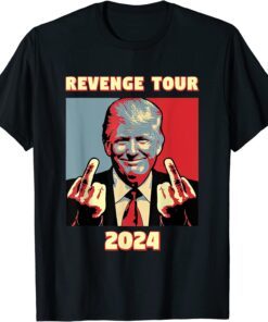 Revenge Tour 2024 President Trump Novelty Election Apparel Tee Shirt