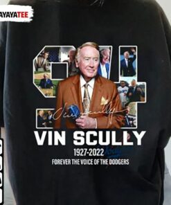 Rip Vin Scully Forever Voice Off The Dodgers Baseball Legend Tee Shirt