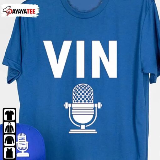 Rip Vin Scully Microphone Thanks For Your Memories Tee Shirt