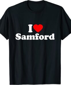 Samford Love Heart College University Alumni Tee Shirt