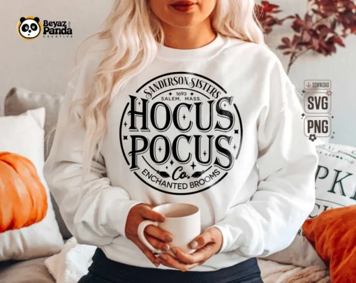 Sanderson Sisters Enchanted Broom Hocus Pocus Co Halloween T-Shirt