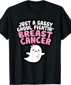 Sassy Ghoul Fighting Breast Cancer Tee Shirt