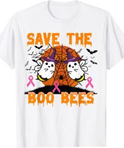 Save The Boobees Boo Bees Breast Cancer Halloween Tee Shirt