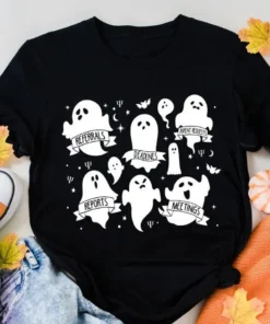 School Psych Ghosts Halloween T-Shirt