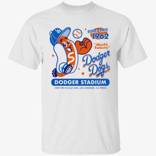 Served since 1962 world famous dodger dogs dodger stadium Tee shirt