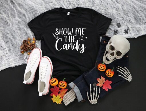 Show Me the Candy Halloween Tee Shirt