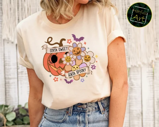 Sorta Sweet Sorta Spooky Hallowen Tee Shirt