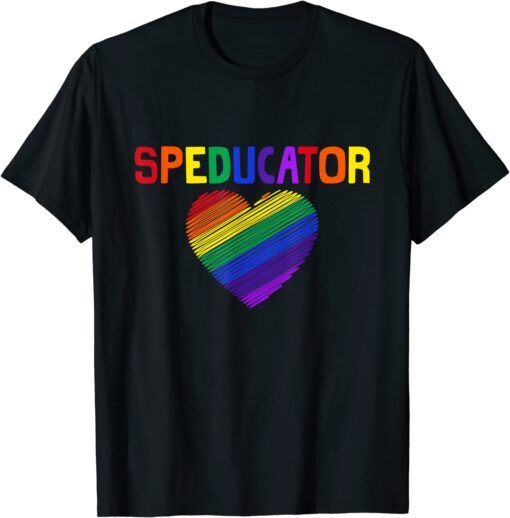 Sped Squad Special Teacher Back To School 2022 Ed Rainbow Tee Shirt