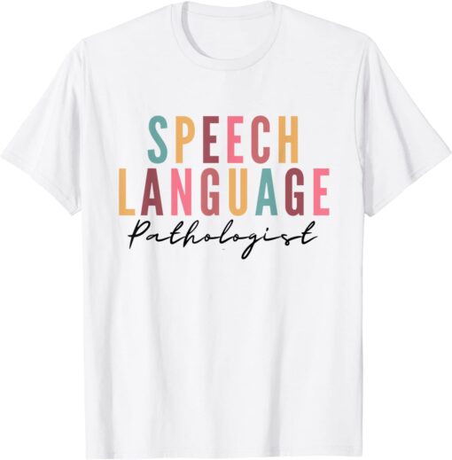 Speech Therapy Speech Language Pathologist SLP Crew School Tee Shirt