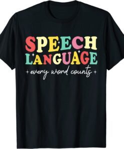 Speech Therapy Speech Language Therapy Pathologist Retro SLP Tee Shirt