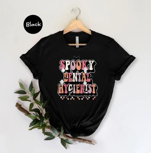 Spooky Dental Hygienist Halloween Tee Shirt