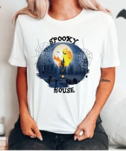 Spooky House Halloween Tee Shirt