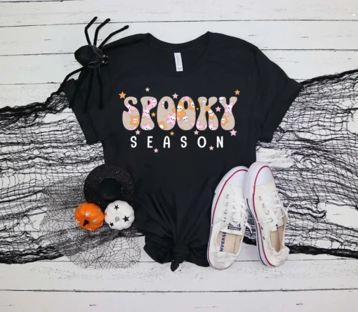 Spooky Season Trick or Treat Halloween Tee Shirt