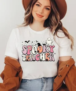 Spooky Teacher Halloween Tee Shirt