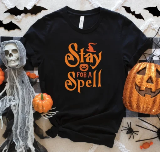 Stay For Spell Halloween Tee Shirt