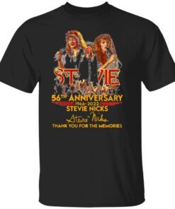 Stevie Nicks 56th anniversary 1966 2022 signature Tee shirt