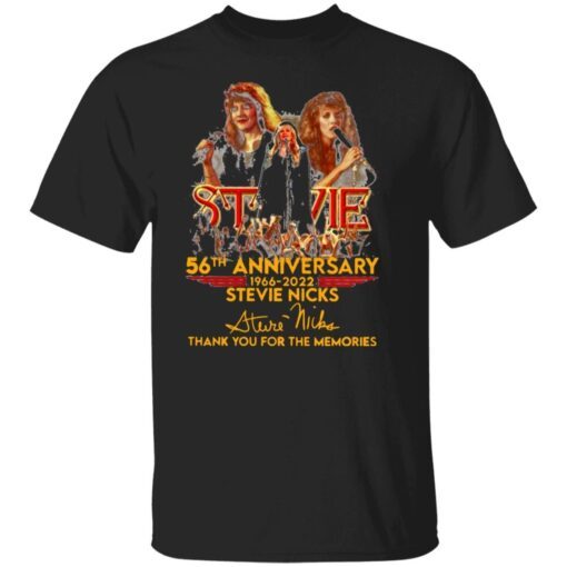 Stevie Nicks 56th anniversary 1966 2022 signature Tee shirt