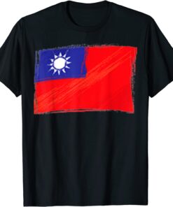 Taiwan Flag Taiwanese Flag Colors Taiwan Flag Tee Shirt