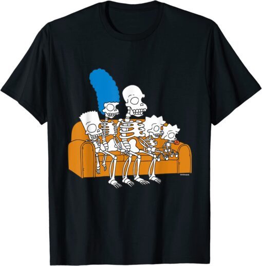 The Simpsons Skeletons Treehouse of Horror Couch Gag Tee Shirt