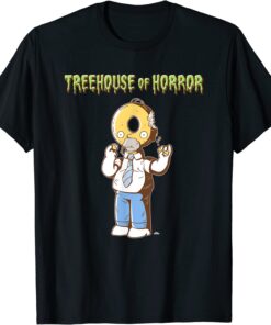 The Simpsons Treehouse of Horror Homer Donut Head Halloween Tee Shirt