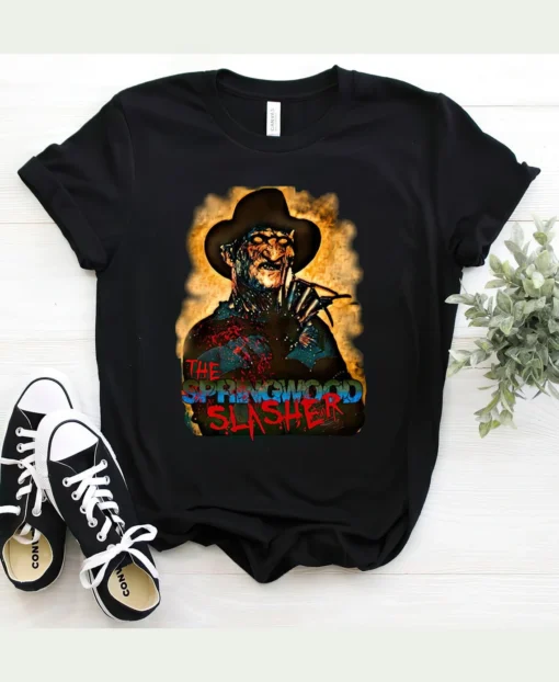 The Sporingwood Slasher Freddy Krueger Halloween T-Shirt